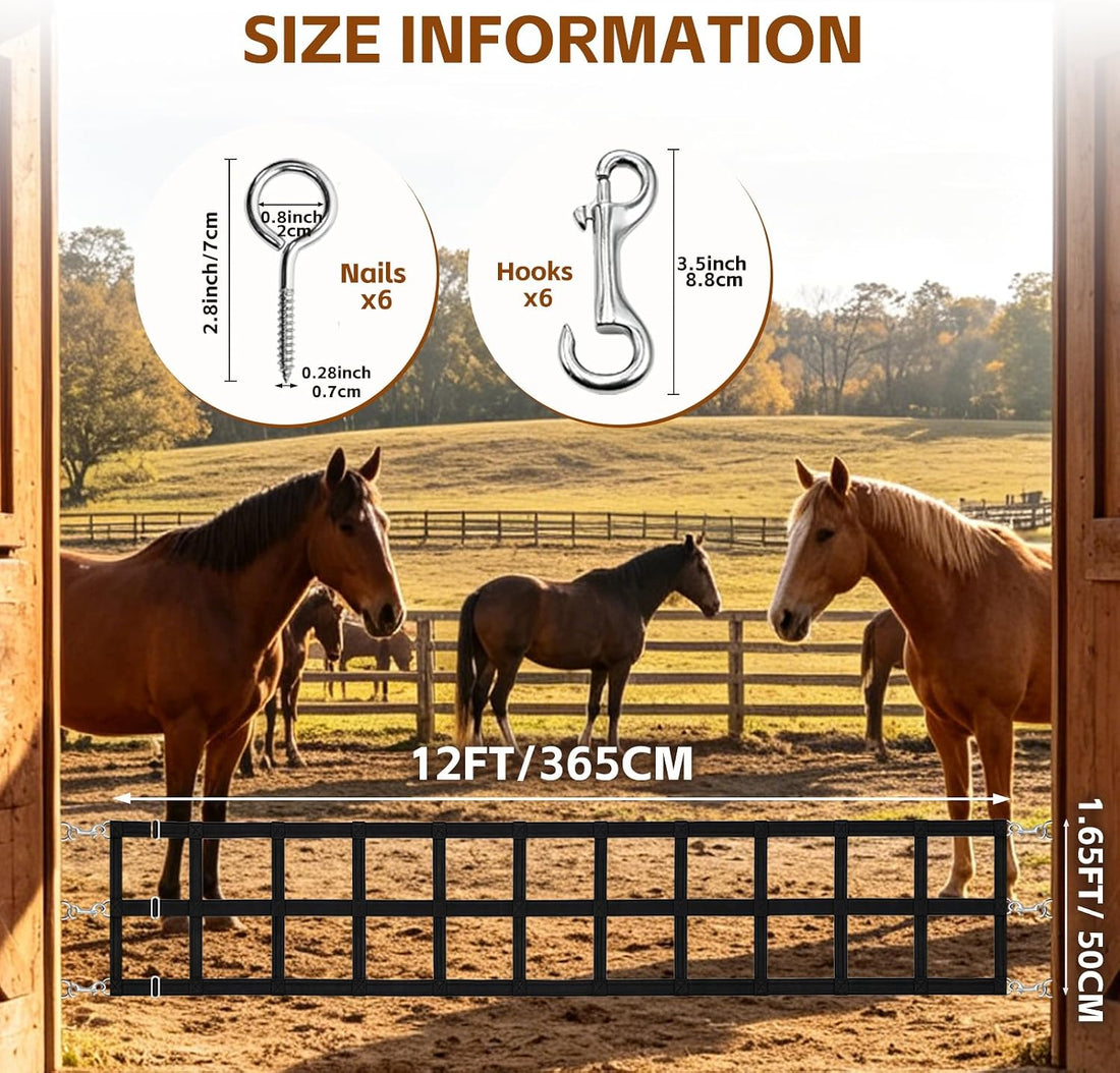 Horse Stall Guards with Adjustable Straps