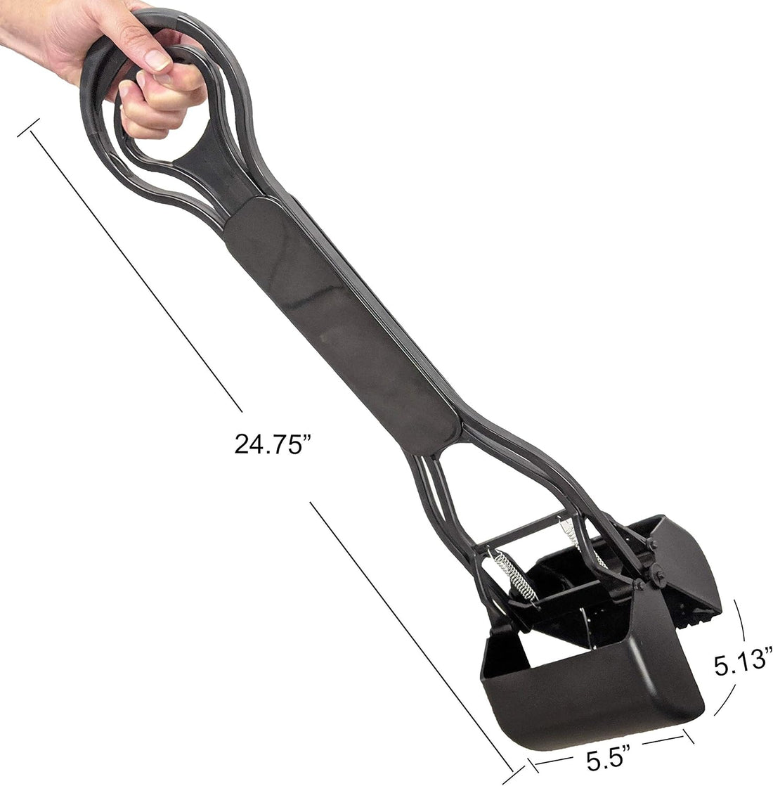 Four Paws Allen's Spring Action Dog Scooper For Hard Surfaces 3.75" x