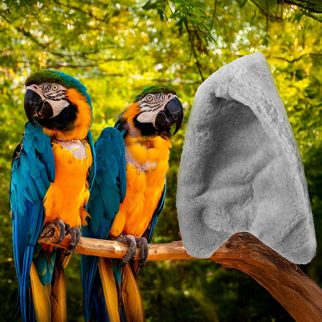 Xyembu Comfort Corner Fleece Bird Blanket for Cage Cuddle Nest