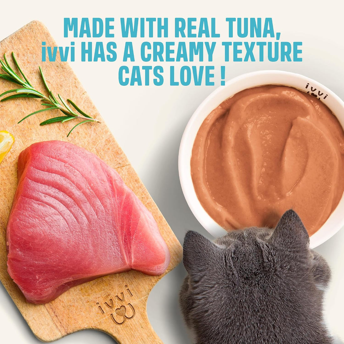 ivvi Multivitamin for Cats - Creamy Lickable Cat Supplement with Tuna