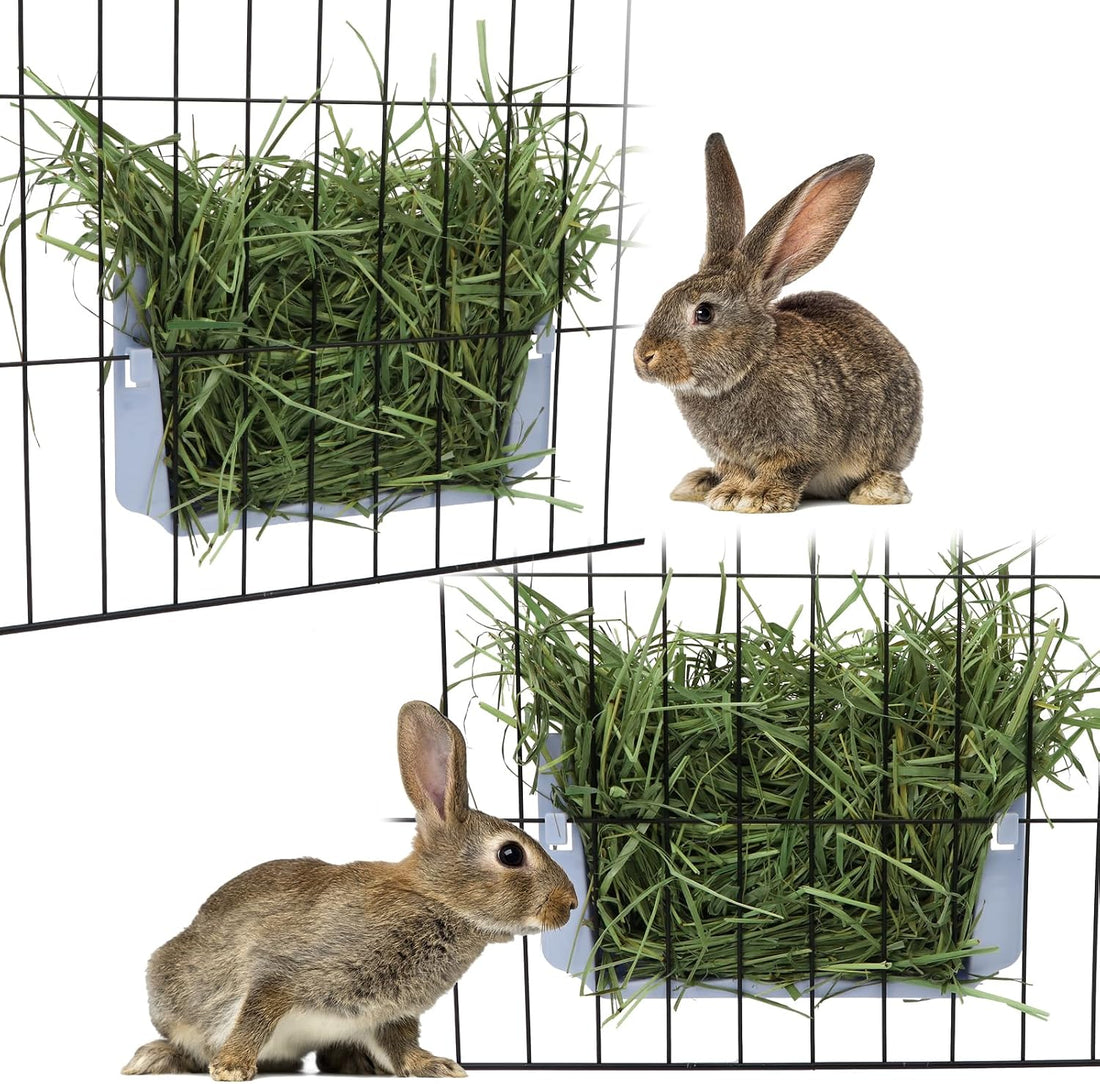 Hypeety Rabbit Hay Feeder Automatic Hay Rack for Guinea Pigs