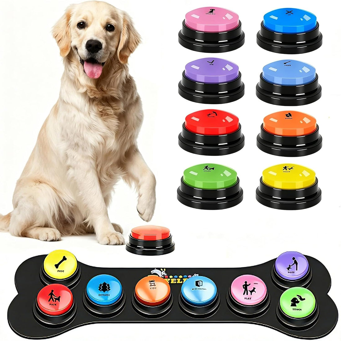 6 Pcs Dog Talking Button Set
