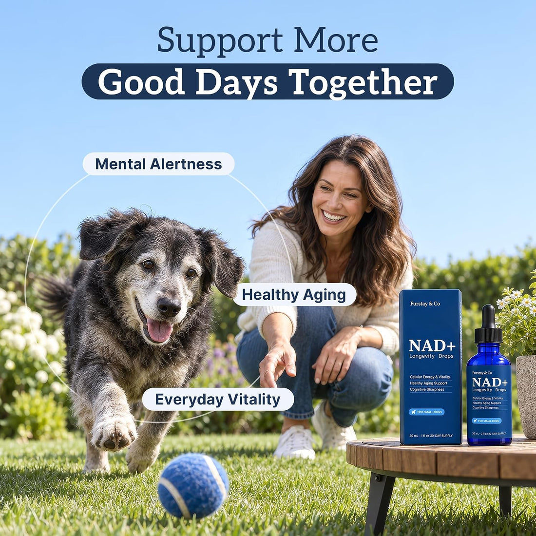 NAD+ Supplement for Senior Dogs, Large Dogs
