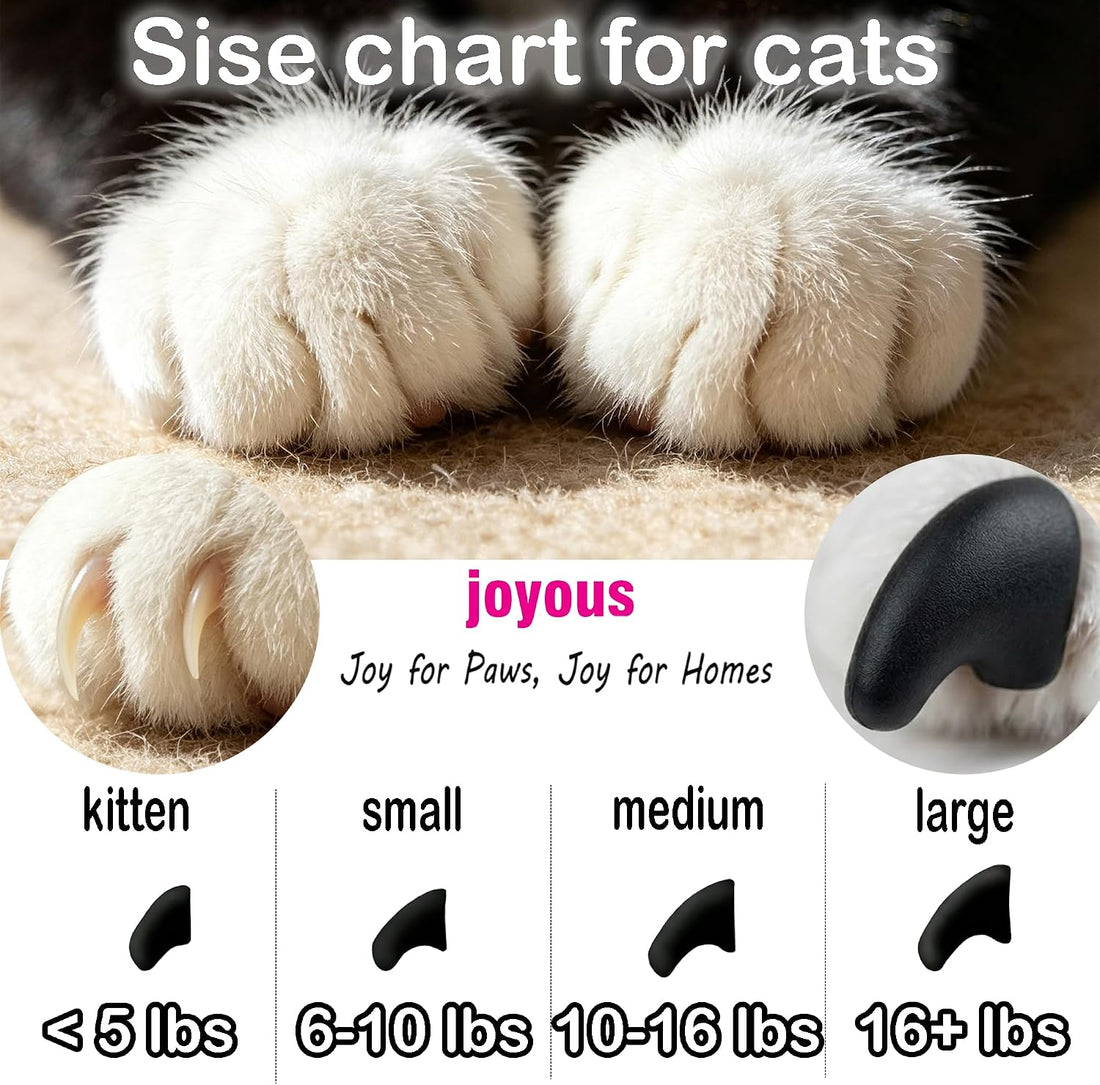 joyous 120pcs Black Kitten Cat Nail Caps Original Factory Set