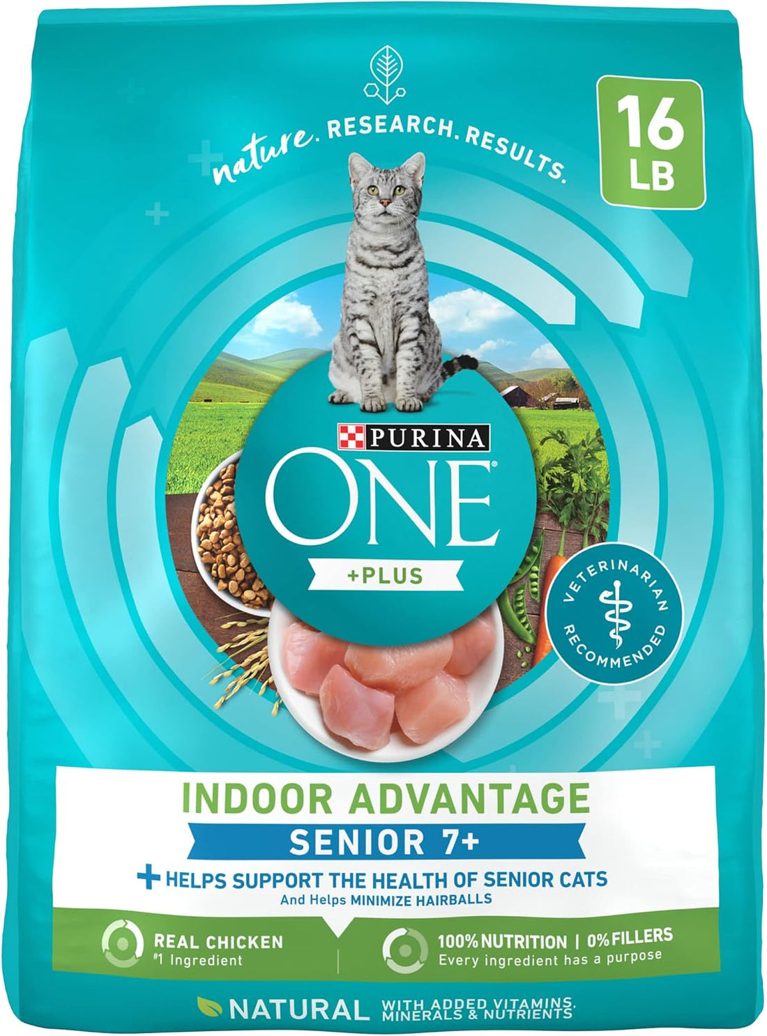 Purina ONE Indoor Advantage Senior Dry Cat Food, High Protein