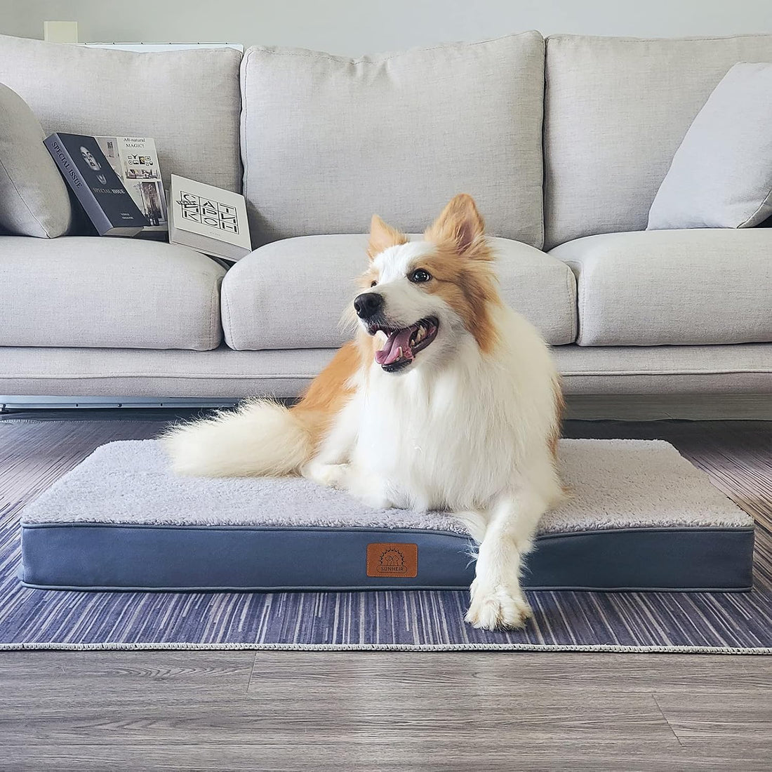 Sunheir Orthopedic Dog Bed for Large Dogs