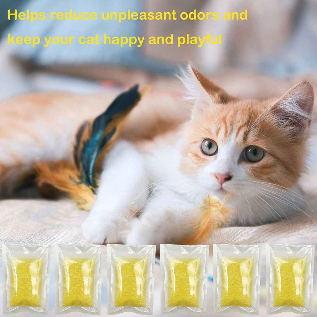 6 Pack Odor Removing Refills Compatible with Whisker OdorTrap Pod