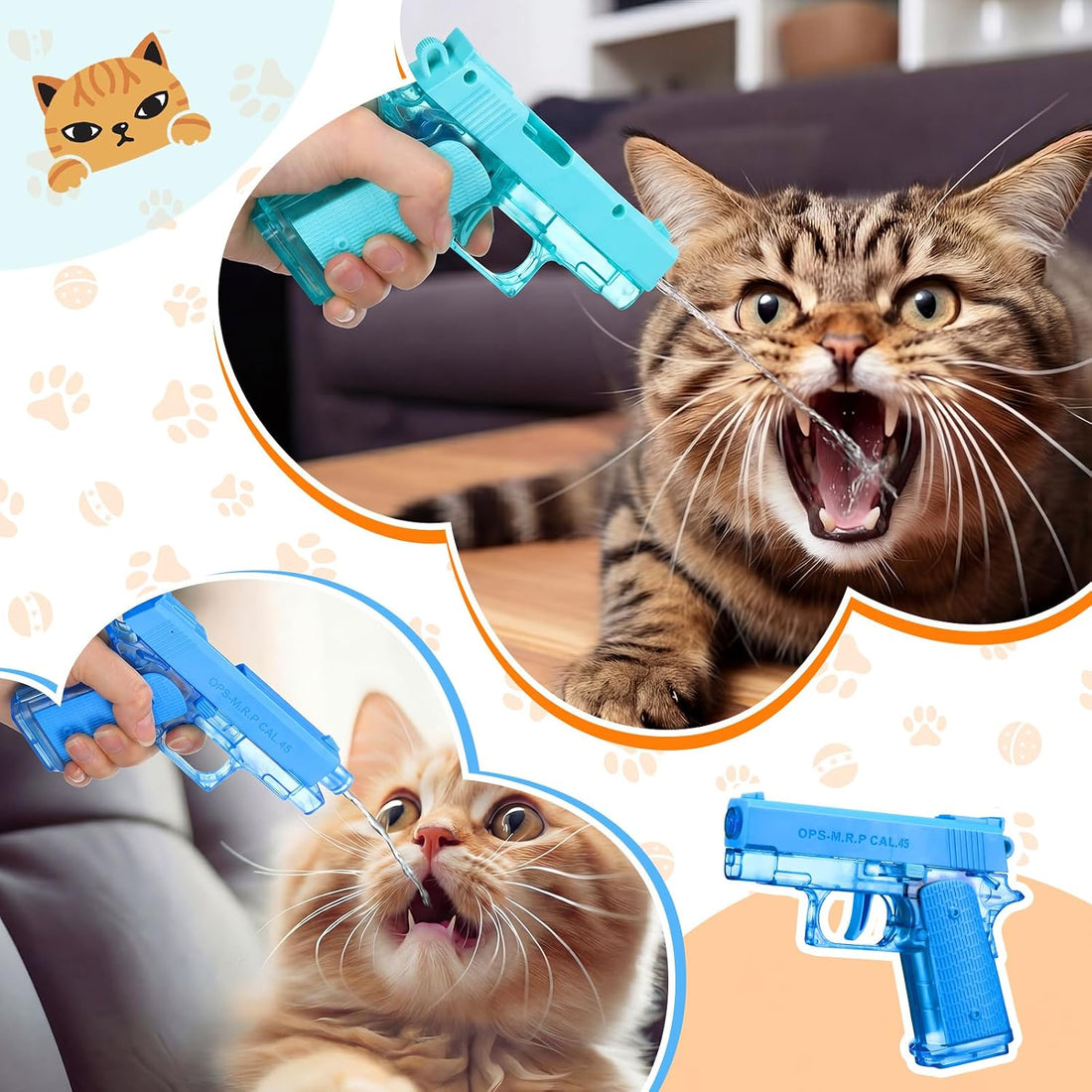 Geelin 2 Pack Squirt Spray for Cats Dogs Training