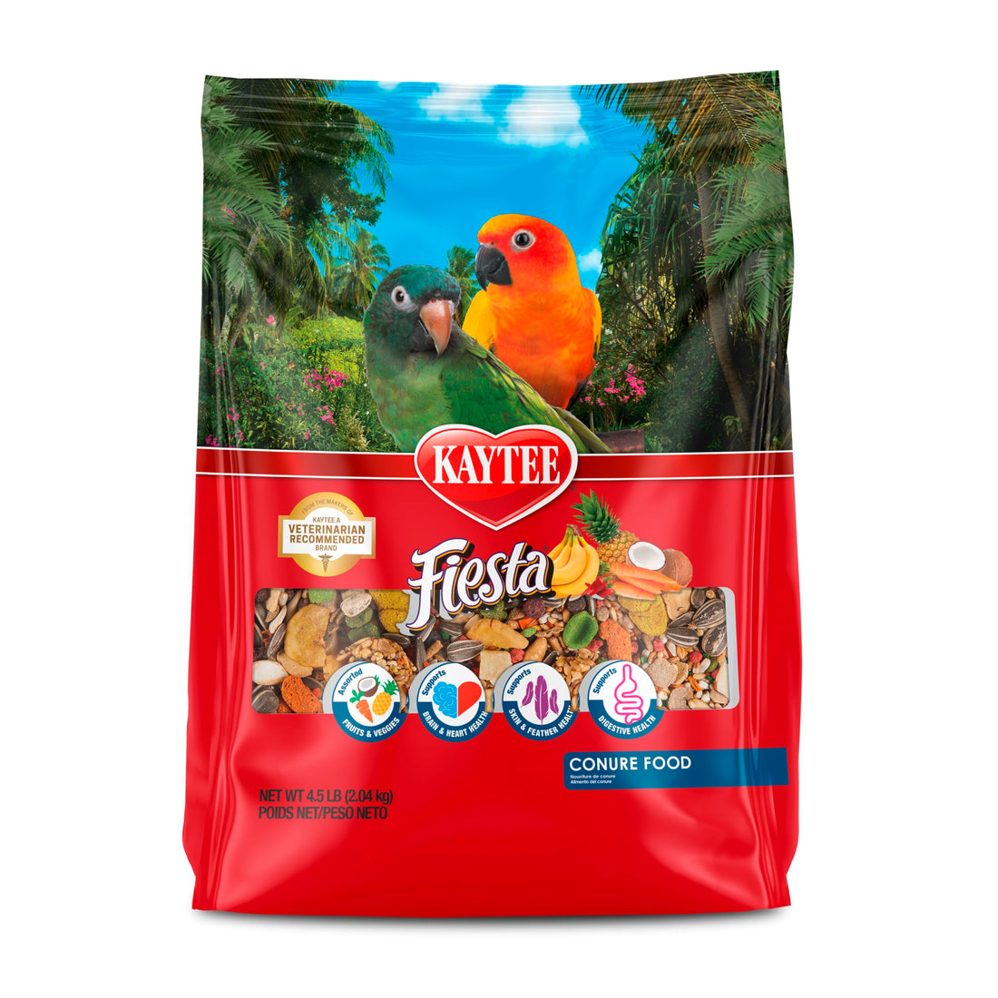 Kaytee Fiesta Conure Food, Nutritious and Fun Blend, Supports Skin