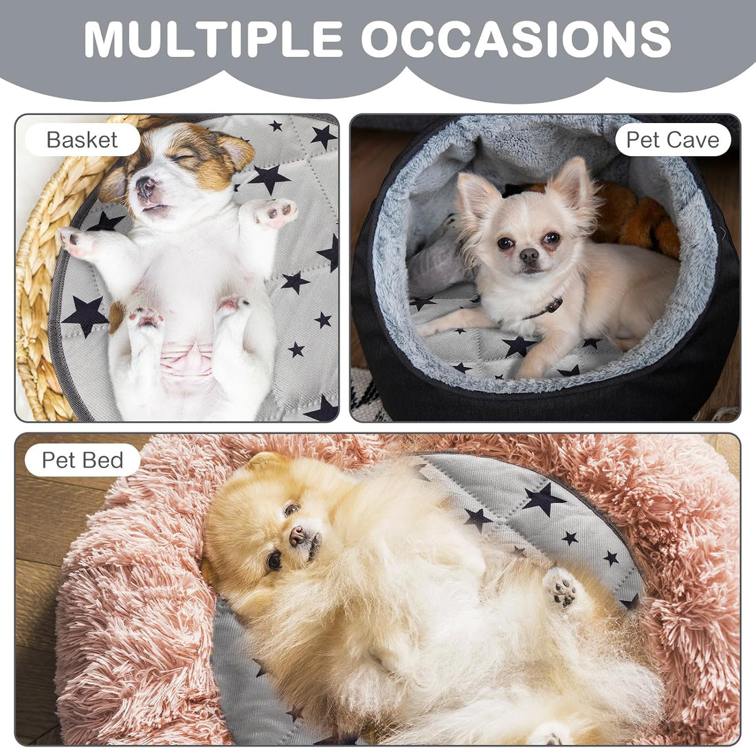 Namalu 4 Pack Self Warming Cat Bed Self Heating Cat Mat Star Pattern
