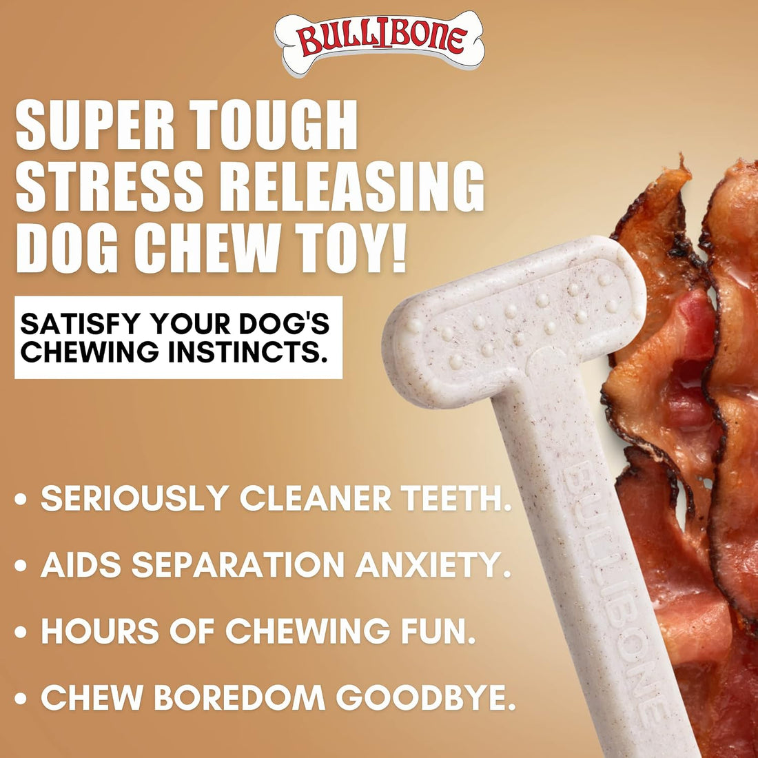 Bullibone Nylon Dog Chew Toy for Aggressive Chewers