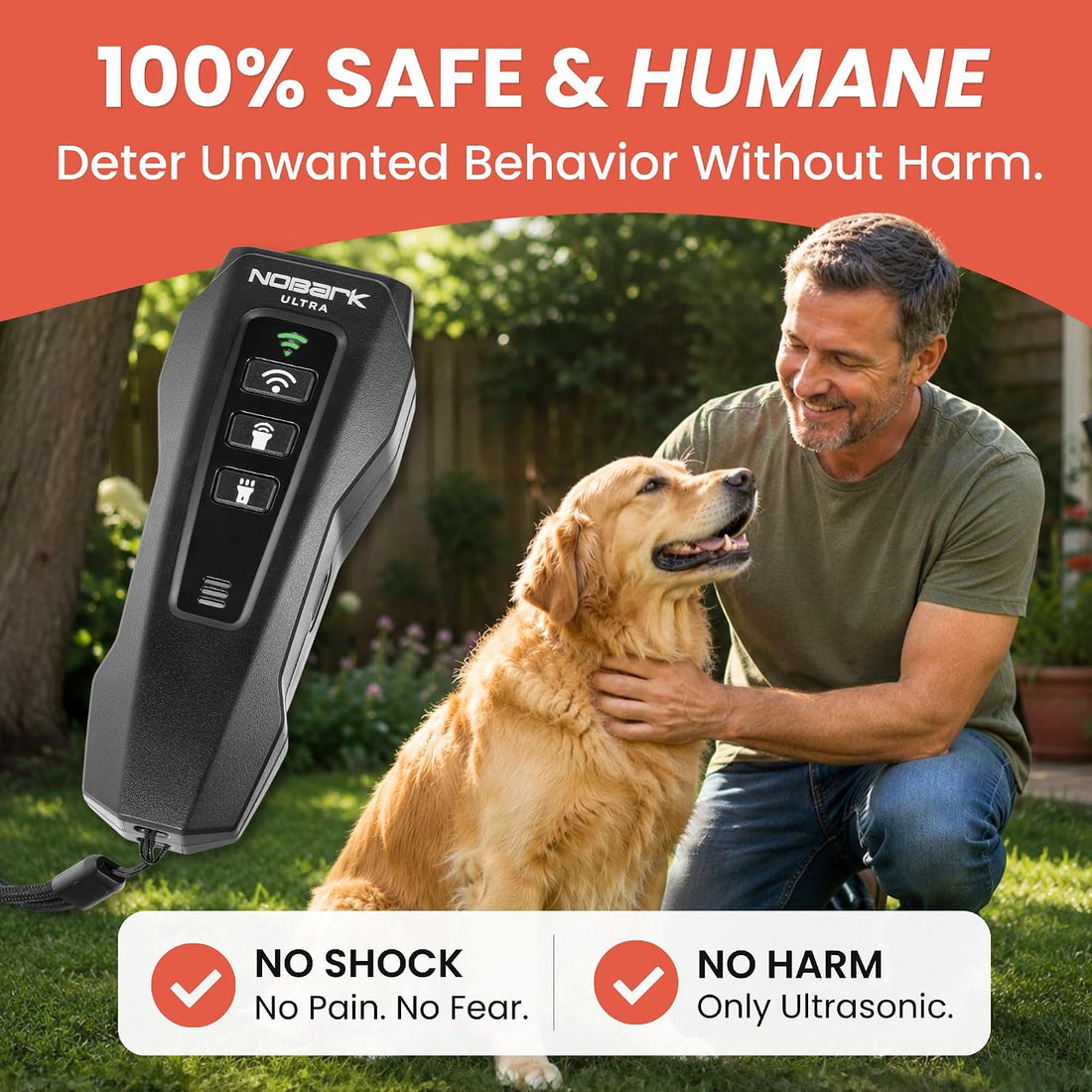 NoBark Ultra Ultrasonic Anti Barking Device & Dog Bark Deterrent