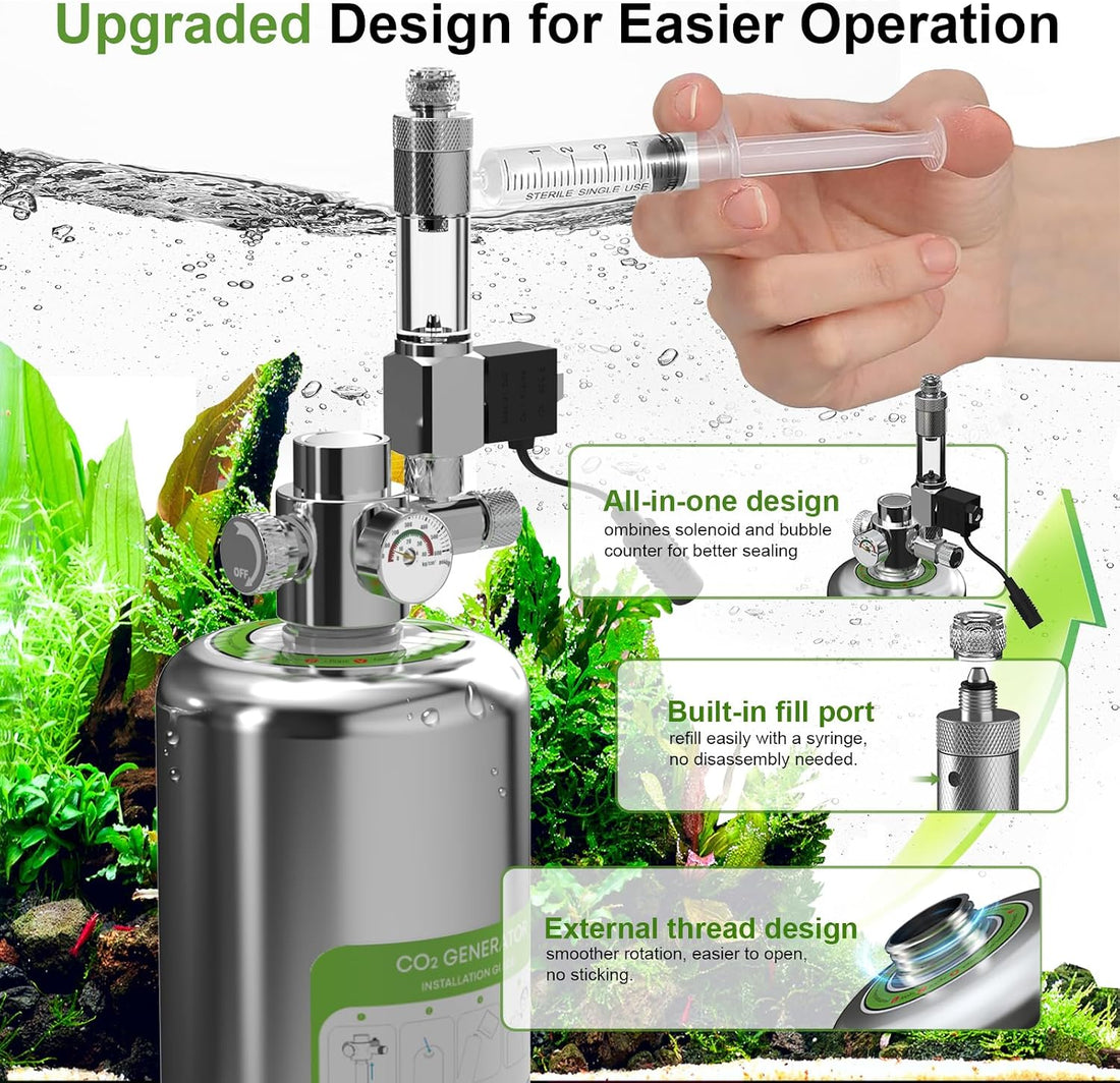 FZONE 5.5L Upgraded Aquarium CO₂ Generator kit for Aquarium Plants