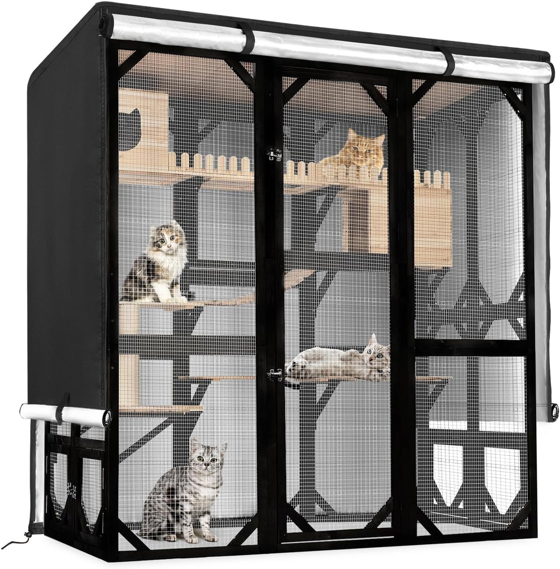 Catio Cover, 73"x40"x73" Waterproof Cover for FunXplore Catio
