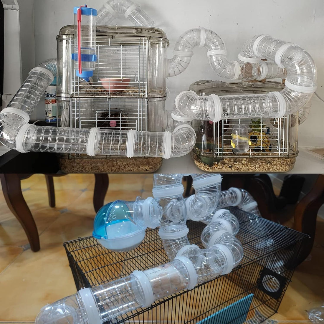 Hamster Tunnel Tubes DIY Toys Cage Accessories for Dwarf Gerbils