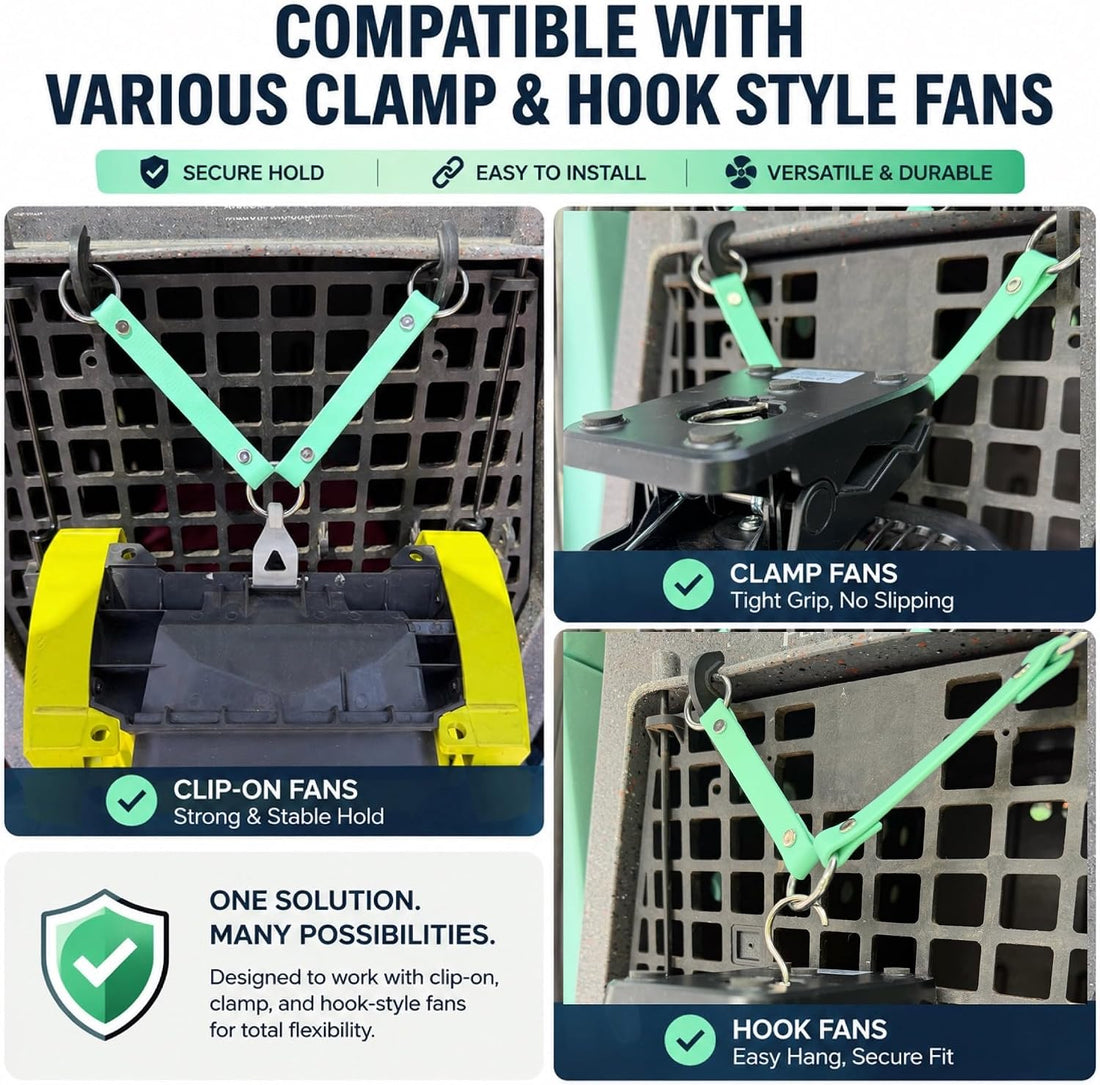SparkDog Dog Crate Fan Hanger & Utility Strap