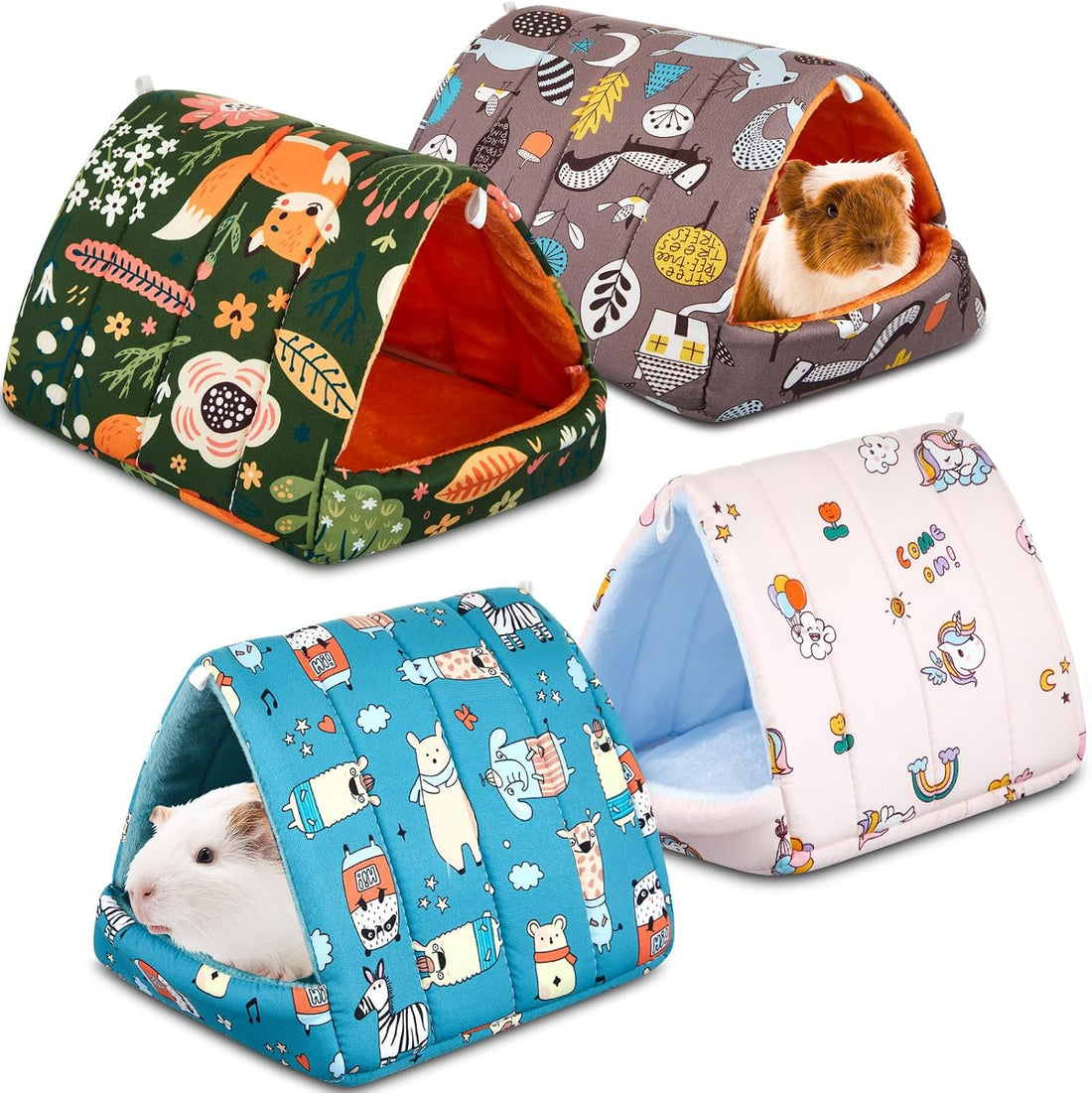 Cinnvoice Guinea Pig Hideout Bed Washable House Cage