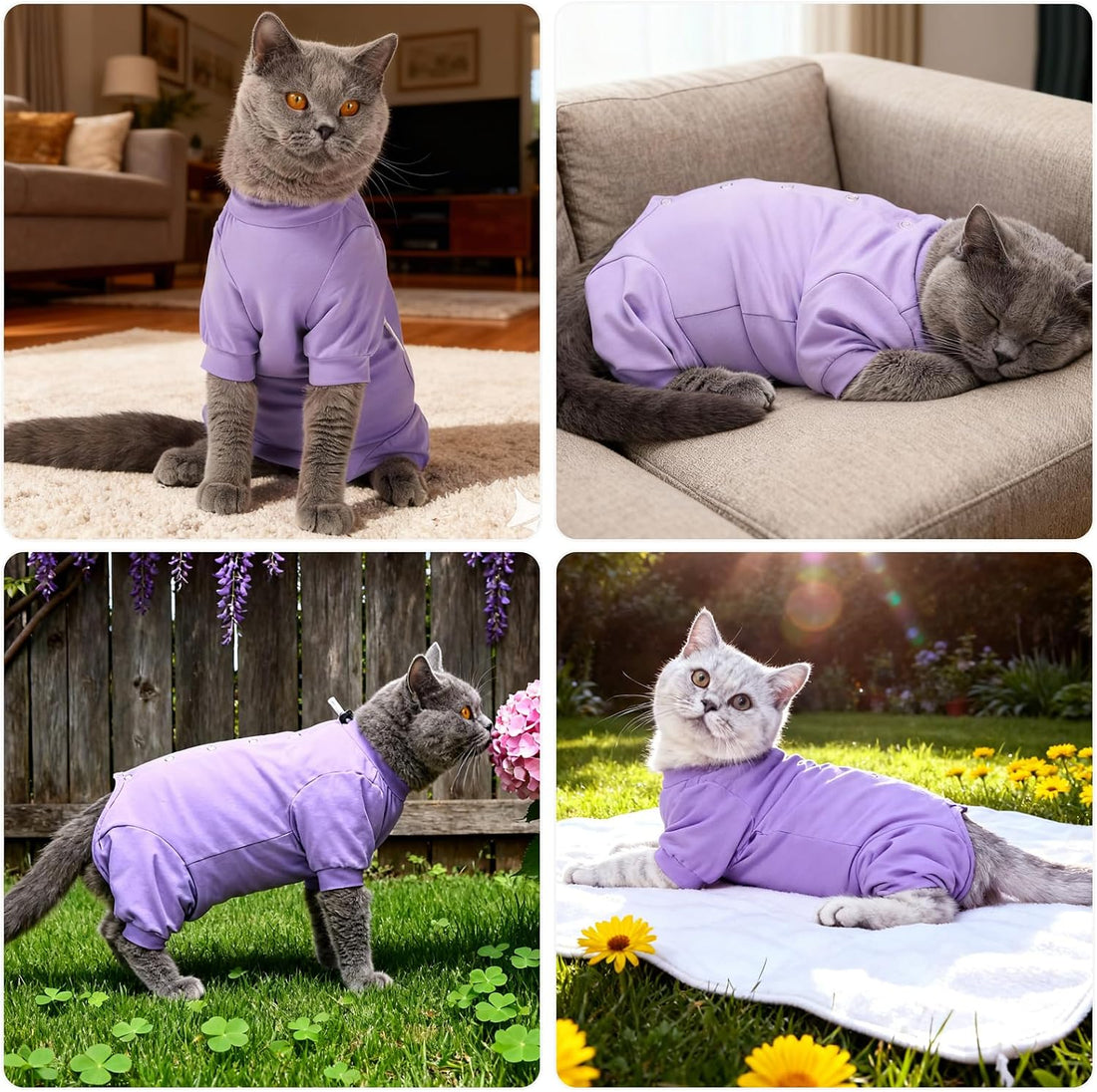Dotoner Cat Recovery Suit Female Cats After Surgery Spay Soft