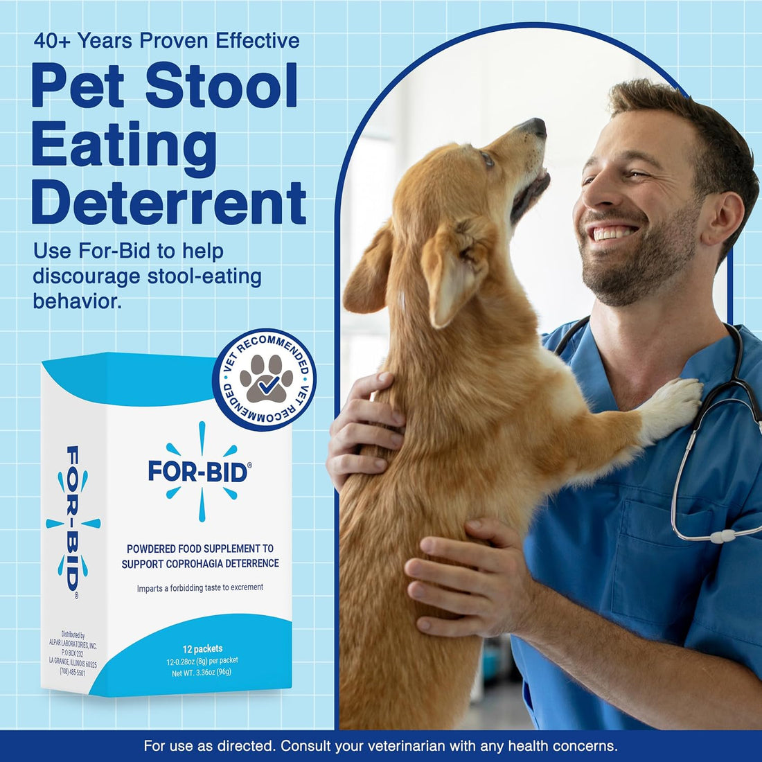 Coprophagia Deterrent for Dogs & Cats, Stool Eating Deterrent, 1 Pk