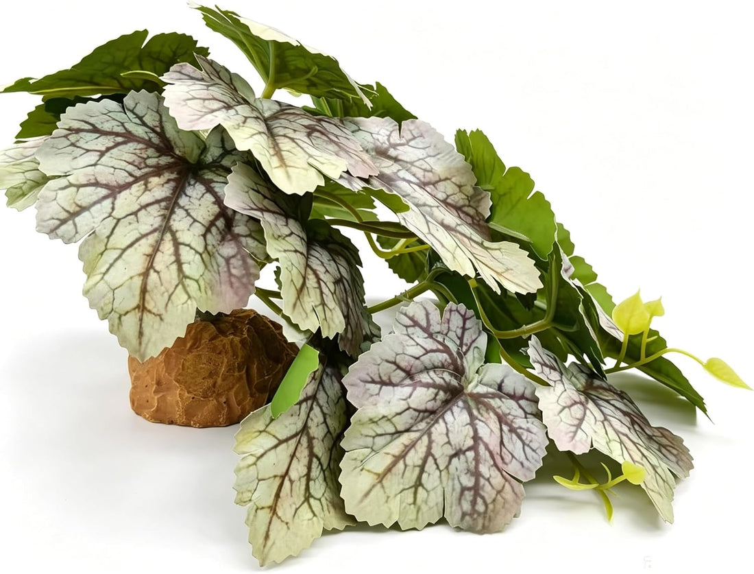 Fake Reptile Plants for Terrarium,Crested Gecko Tank Accessories