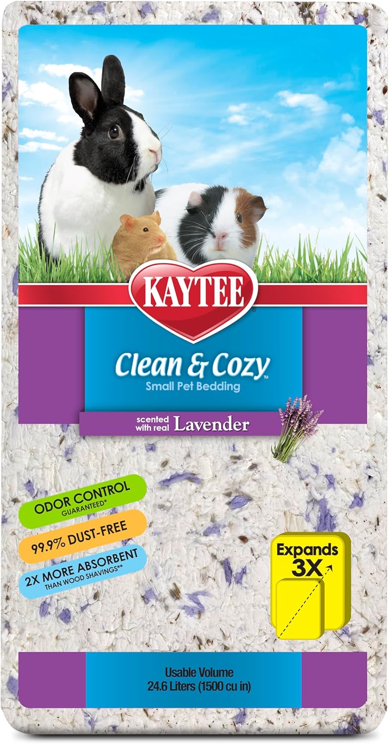 Kaytee Clean & Cozy Lavender Paper Bedding for Guinea Pigs