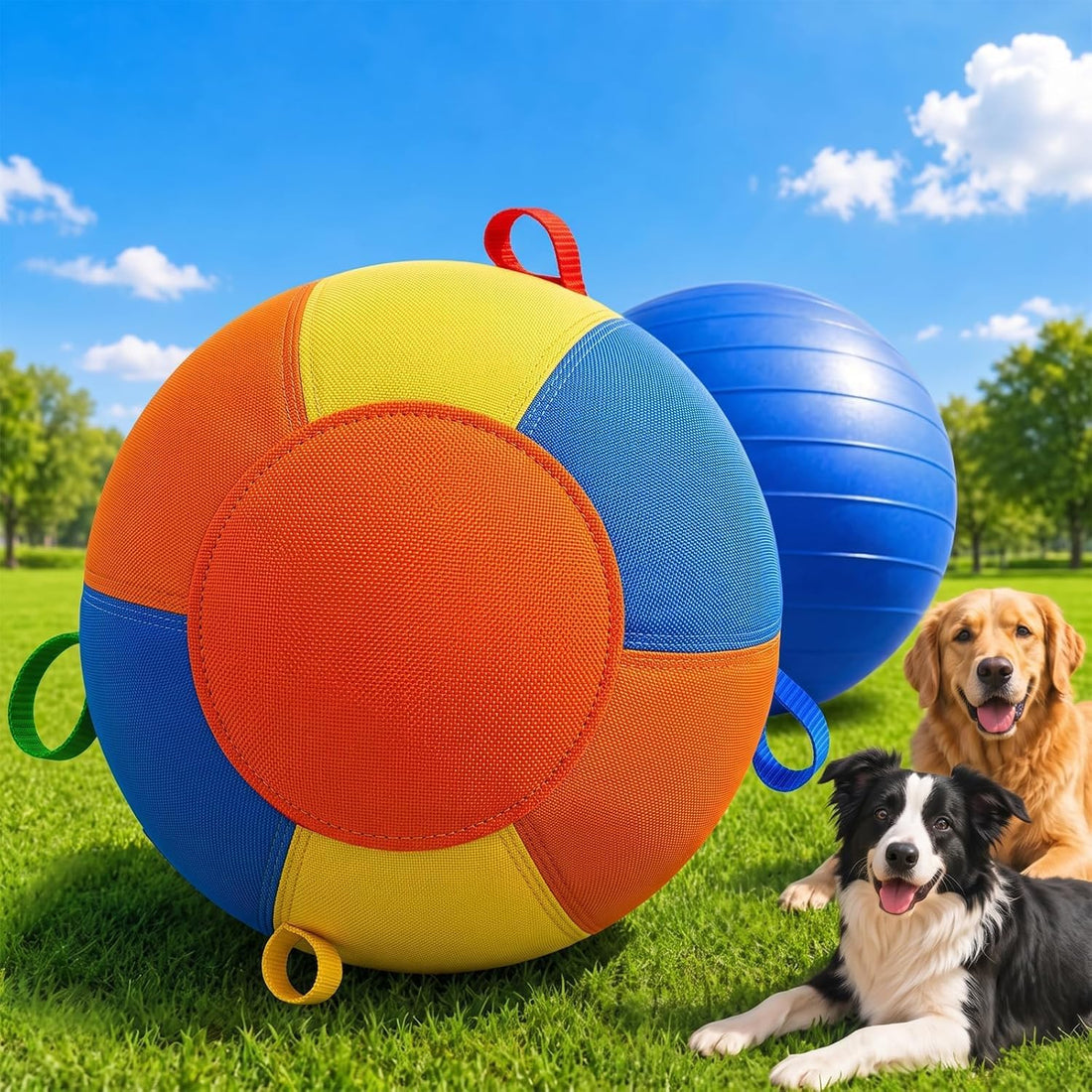 18-Inch Herding Ball for Dogs, Thick Cover for Rough Play