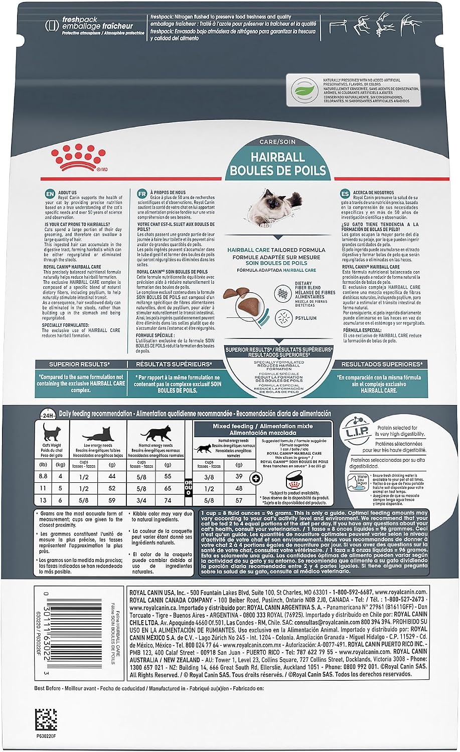Royal Canin Feline Care Nutrition Hairball Care Adult Dry Cat Food