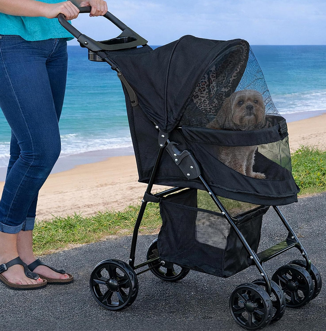 Pet Gear No-Zip Happy Trails Lite Pet Stroller