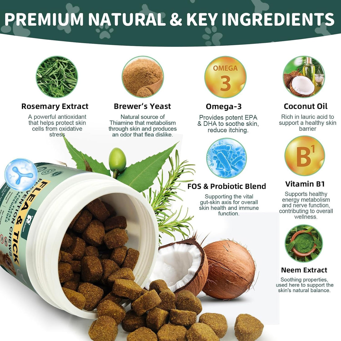 Natural Dogs Flea and Tick Chewable