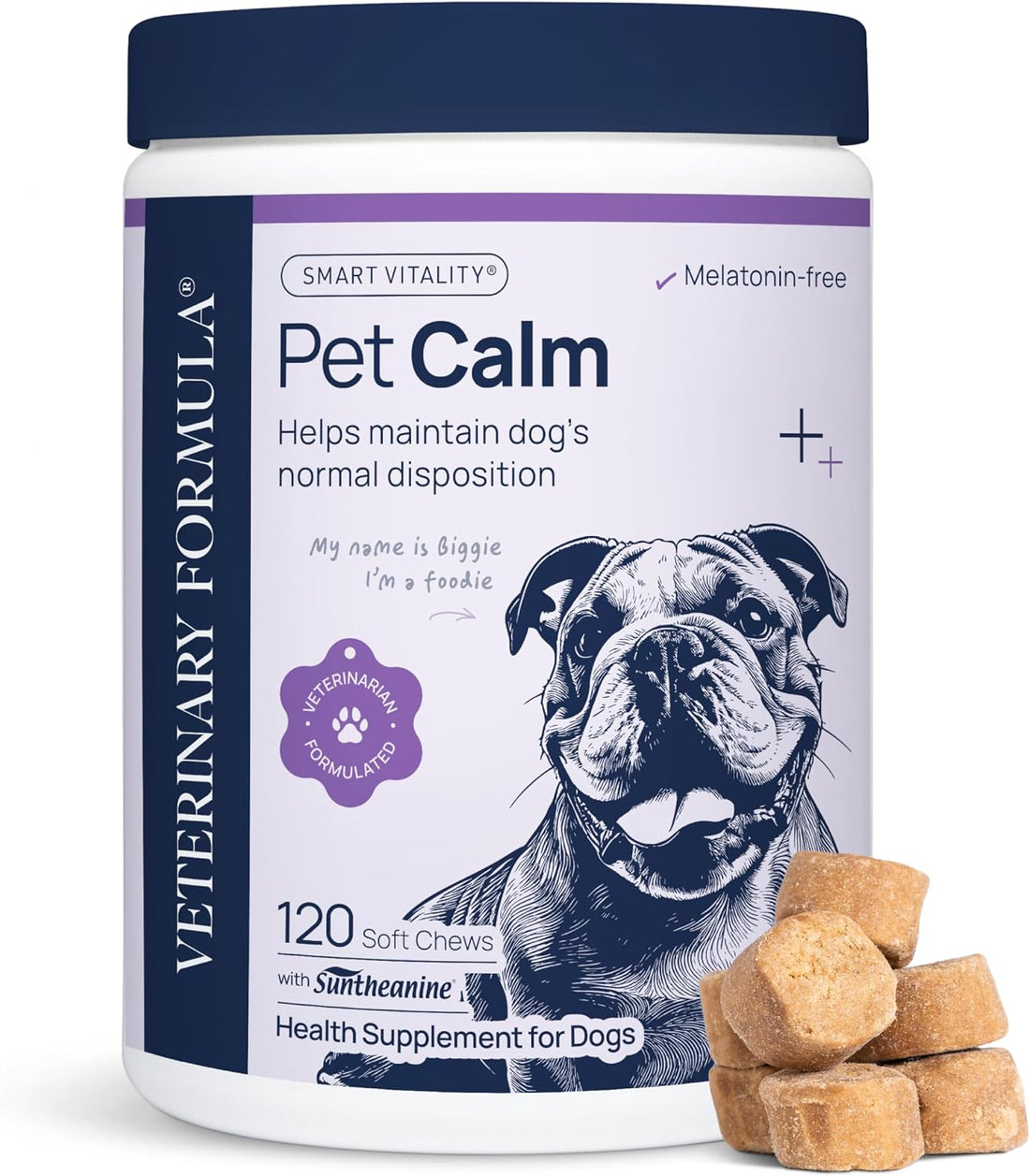 Veterinary Formula Smart Vitality Pet Calm Soft Chews for Dogs
