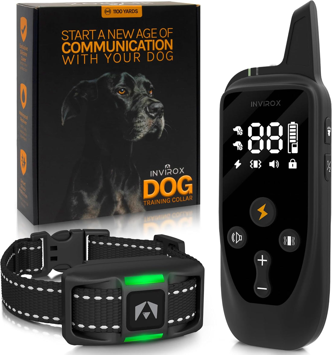 INVIROX Dog Training Collar with Remote, Shock Collar for Dogs