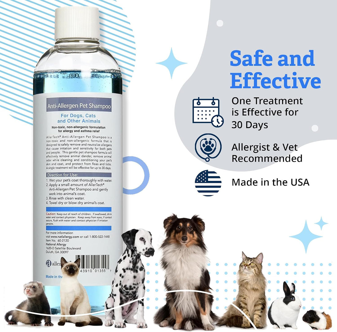 Allertech® Anti-Allergen Pet Shampoo 16-oz Bottle