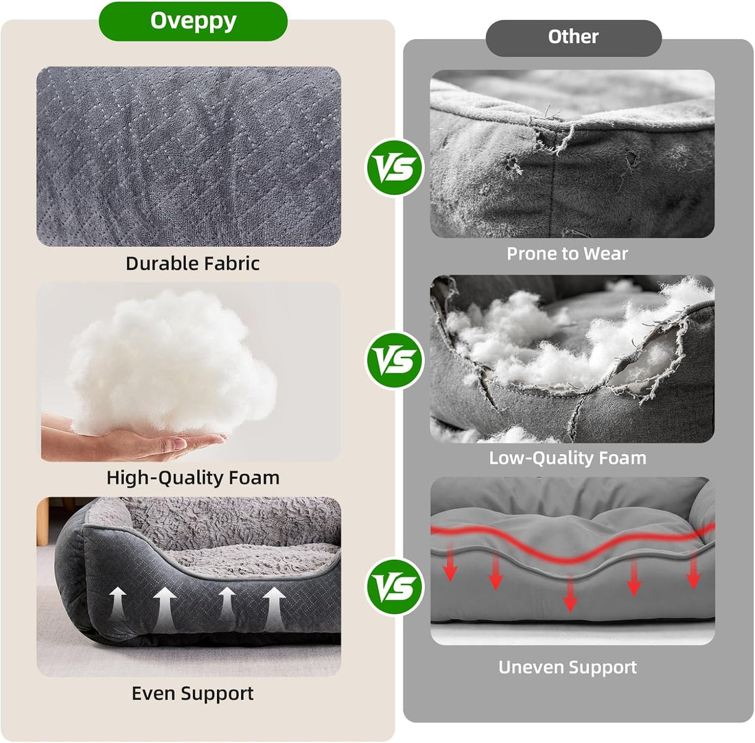 Dog Bed for Small Dogs Washable, Super Soft Durable Cat Bed