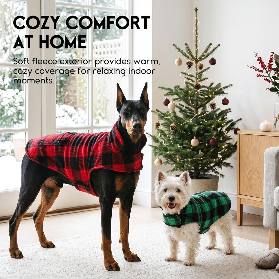 ASENKU Reversible Dog Winter Coat