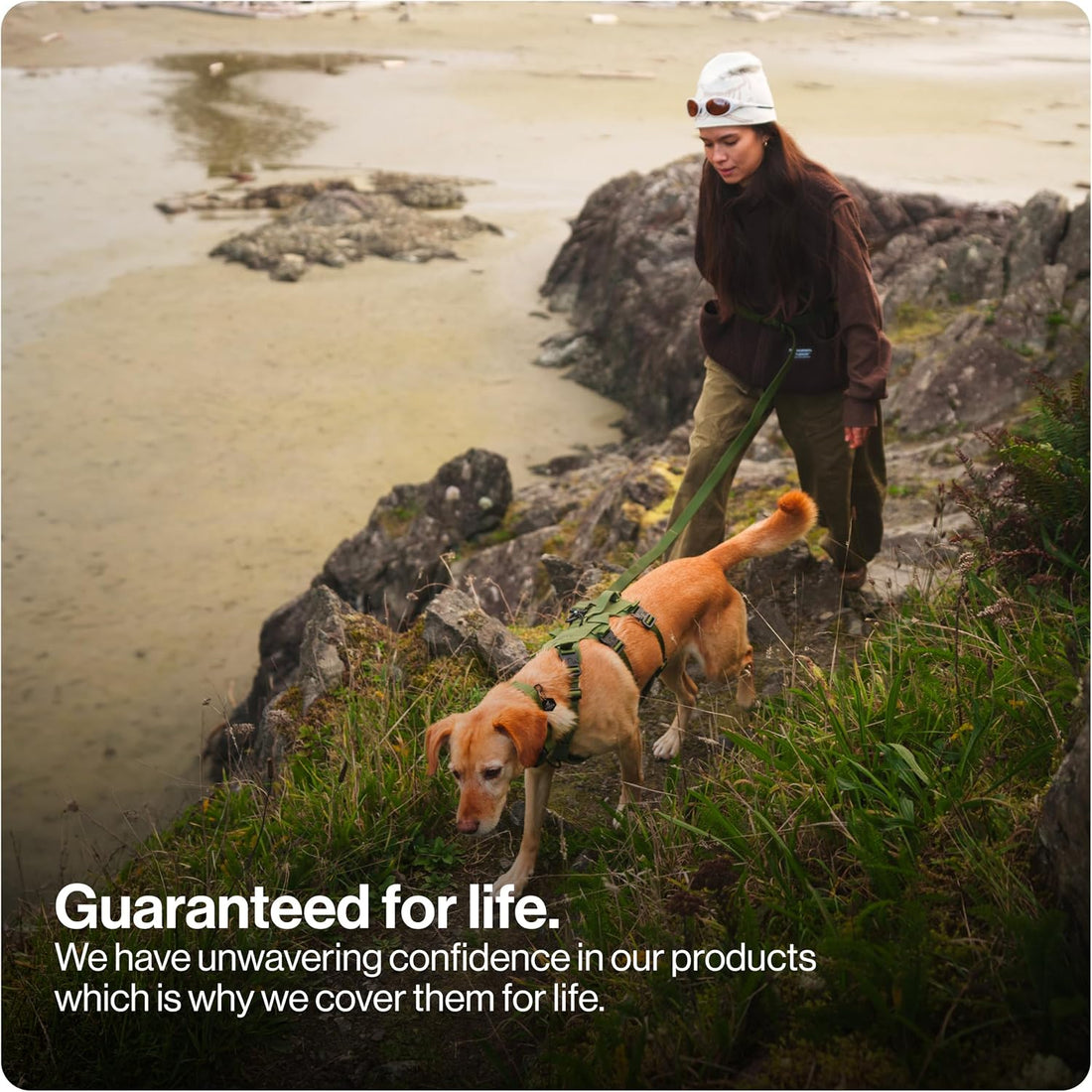 Säker Kelp™ Waterproof Dog Leash – Heavy Duty, Odor-Proof