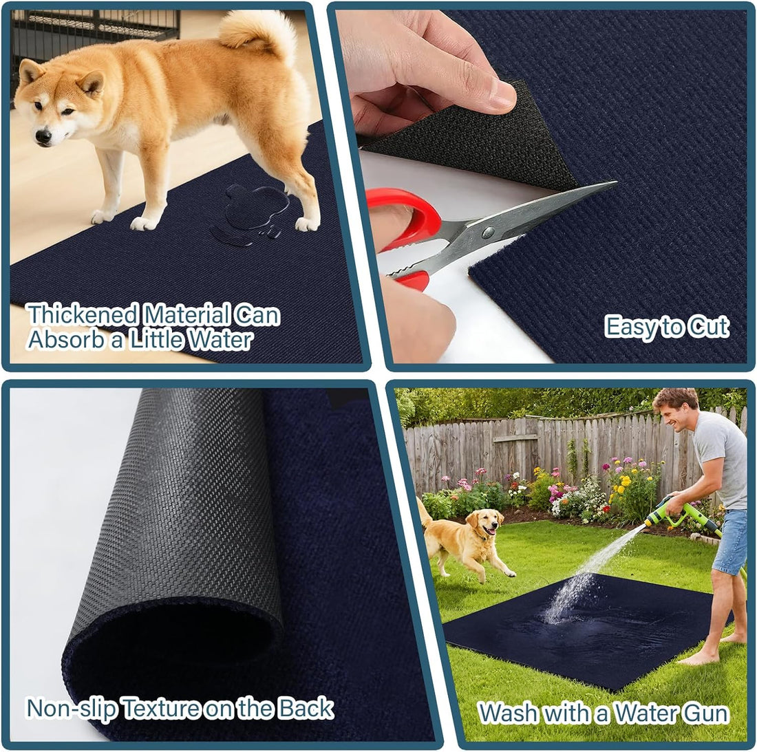 32" X 50" X 0.23'' Waterproof Mat for Under Dog Crate