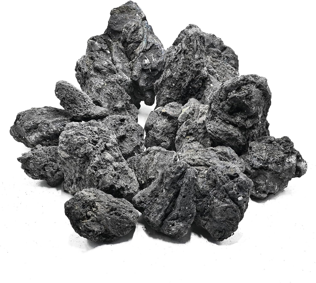 Black Lava Rock Natural Volcanic Stones 4"-6" Aquarium Rocks