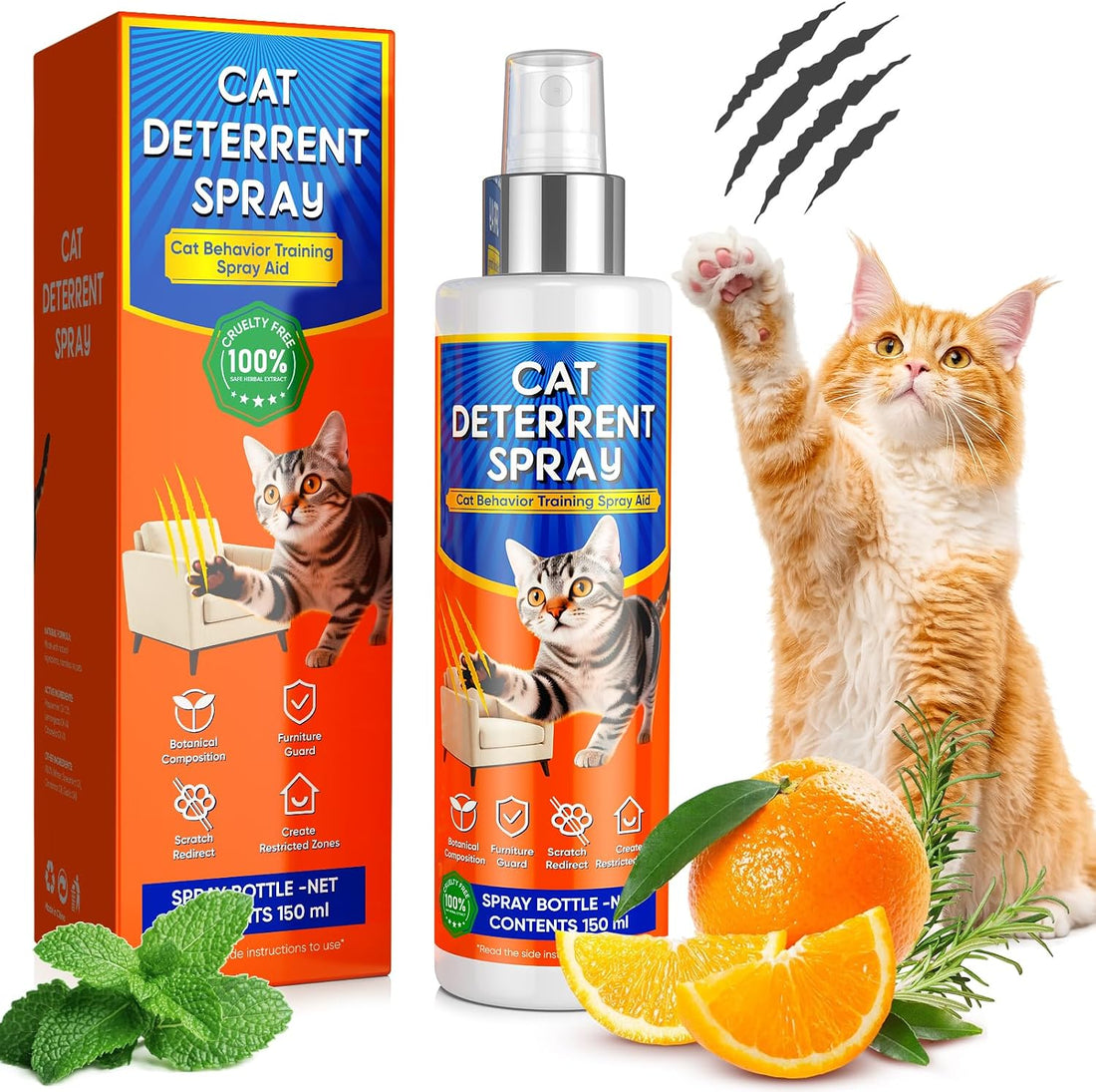 Cat Deterrent Spray for Furniture Protection