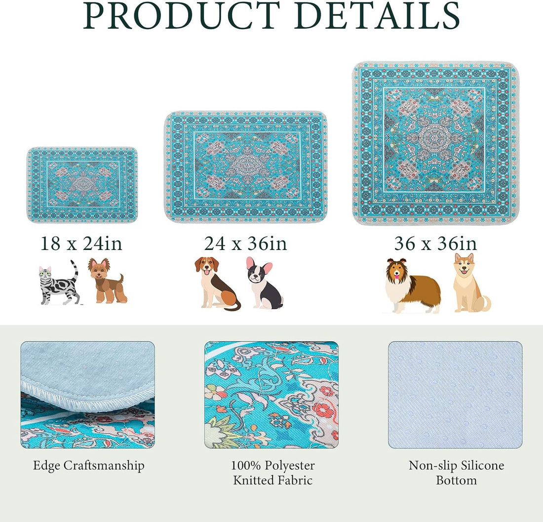 Homimp Washable Pee Pads for Dogs, 4 Pack Reusable Puppy Pads