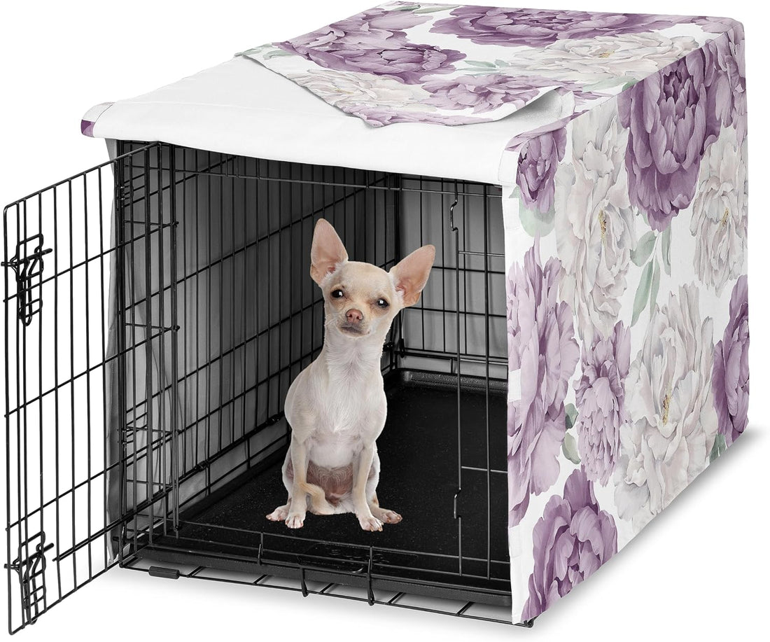 Sweet Jojo Designs 24in. Small Dog Crate Cover for Girls Pet Cage