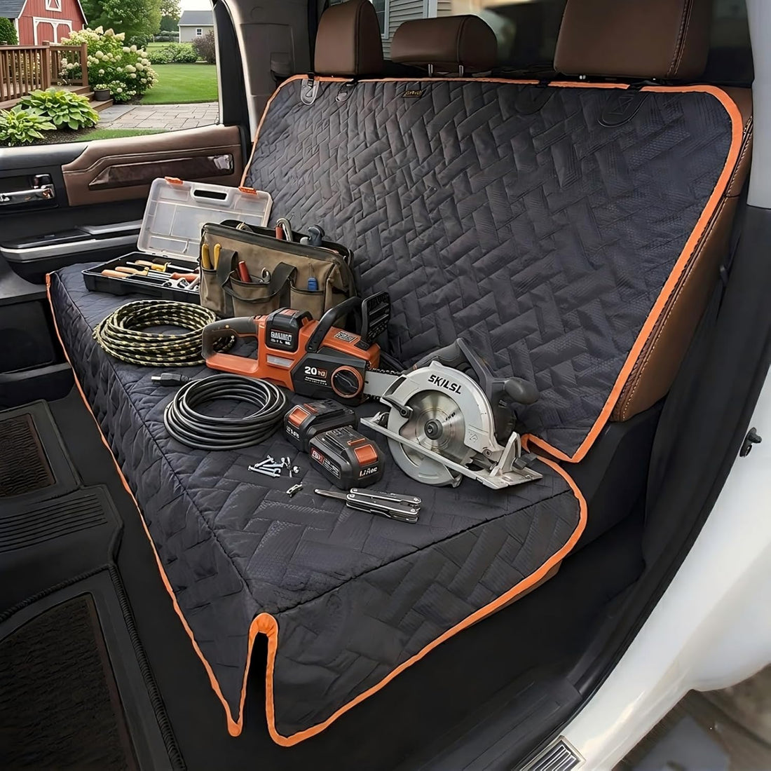 Heavy Duty Back Seat Cover for Truck