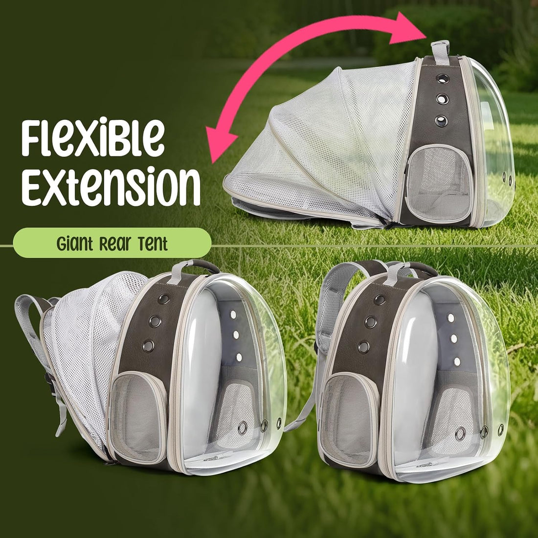 Back Extension Cat Travel Carrier Backpack