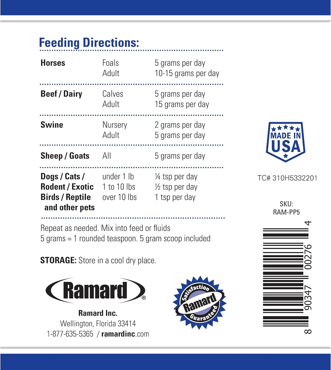Ramard Total Prebiotic & Probiotic Equine Formula