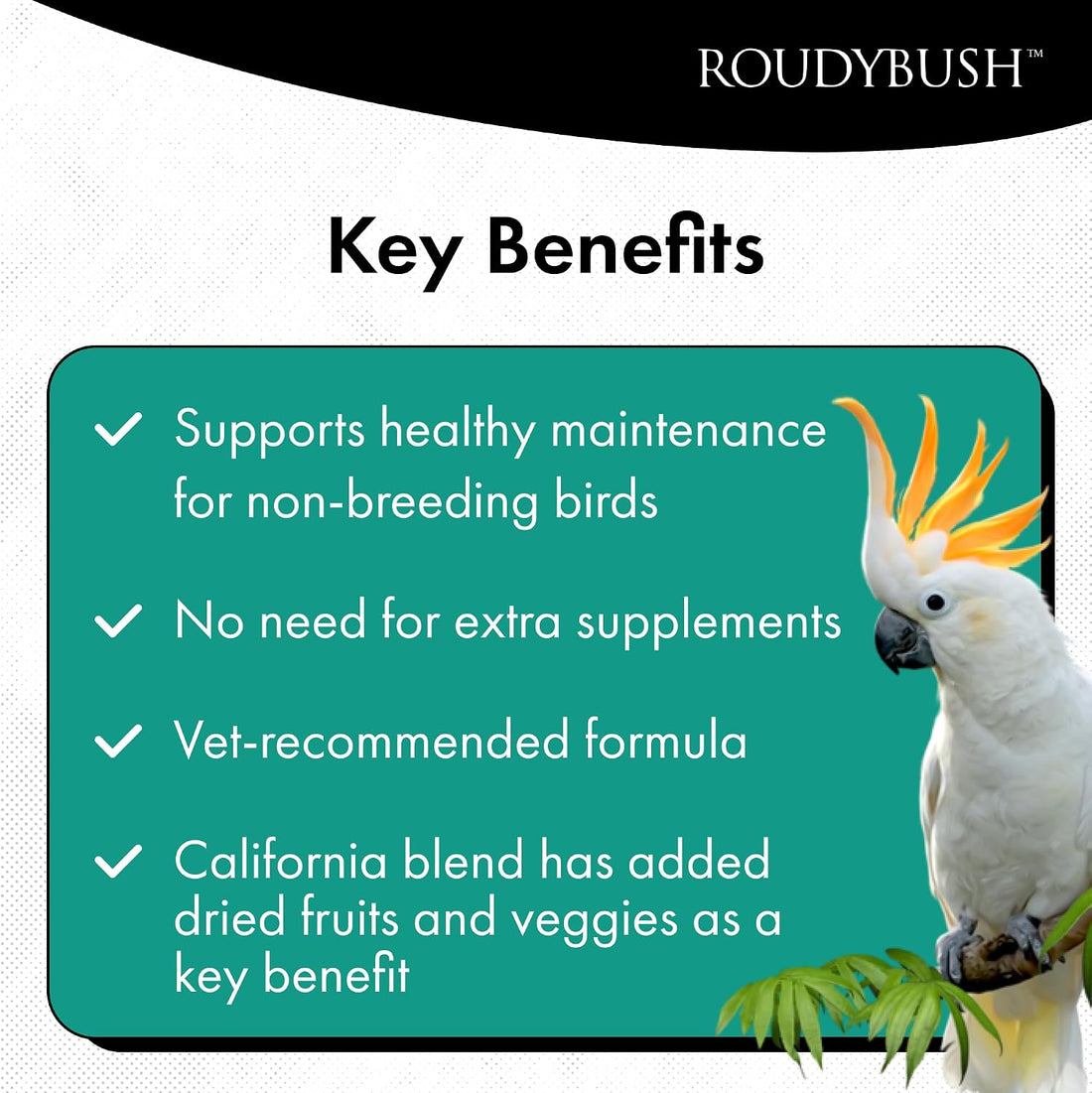 RoudyBush California Blend Bird Food