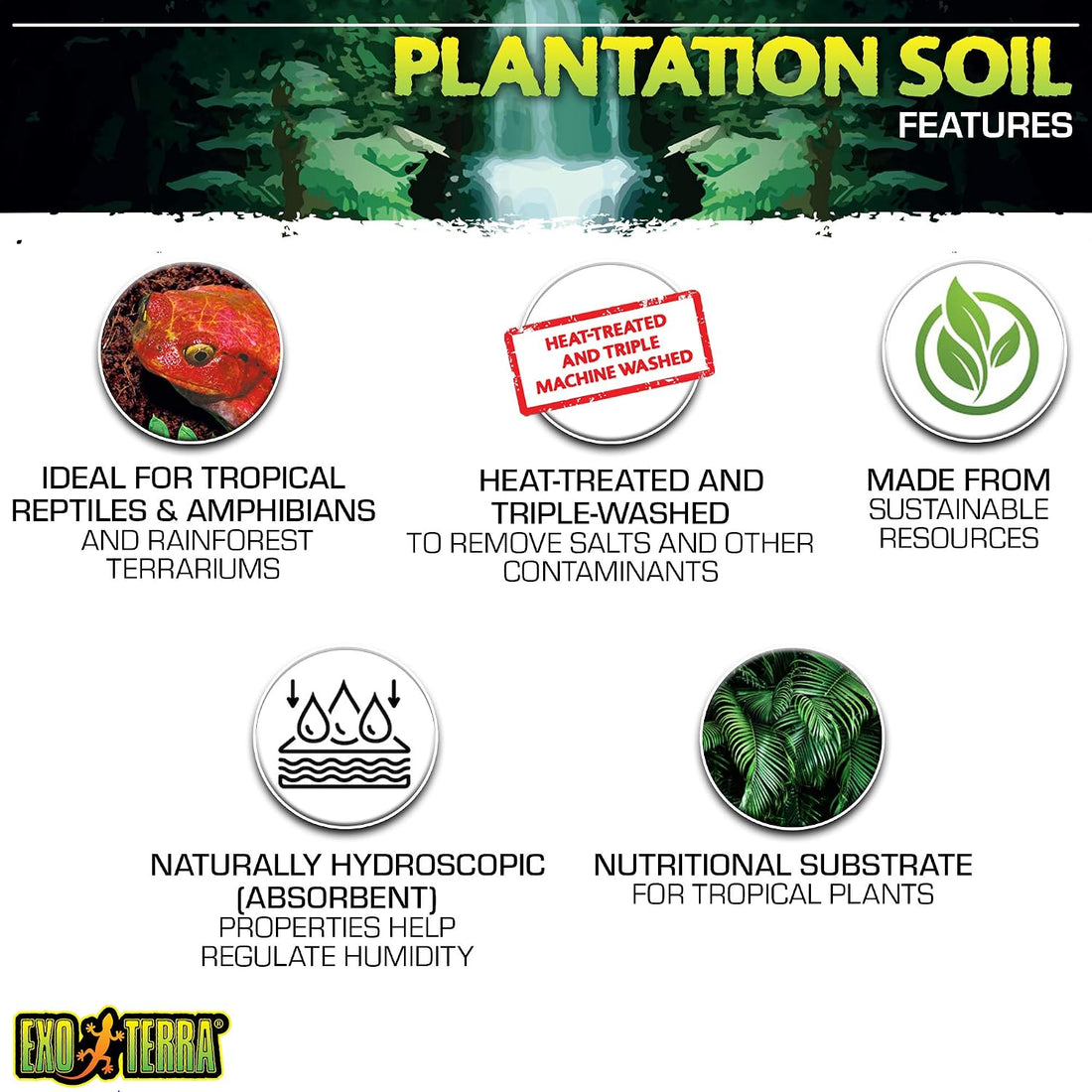 Exo Terra Plantation Soil, 8 Qt (8.8 L)