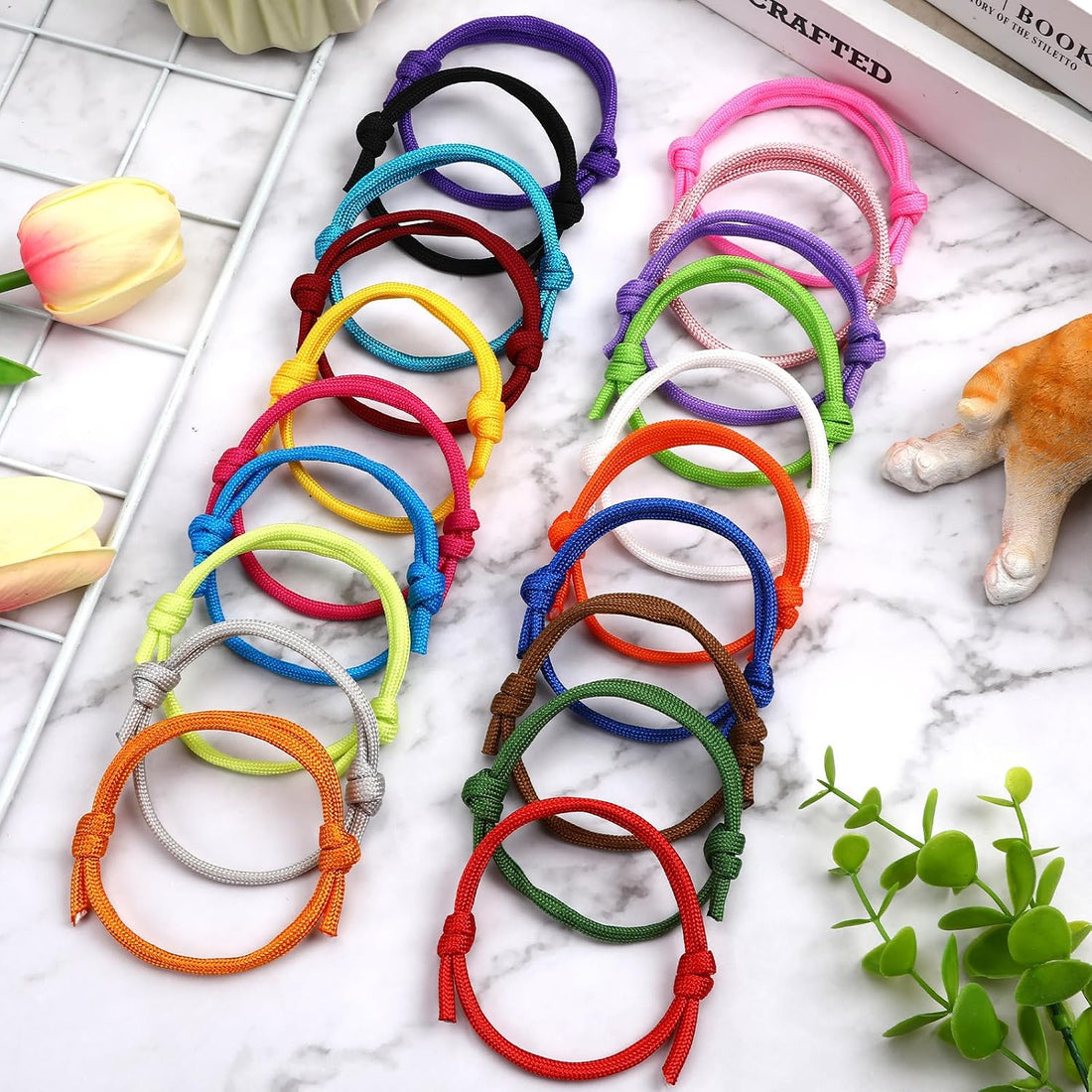 PETKNOWS 30 Pcs Puppy Whelping Collars Soft Newborn Kitten ID Bands