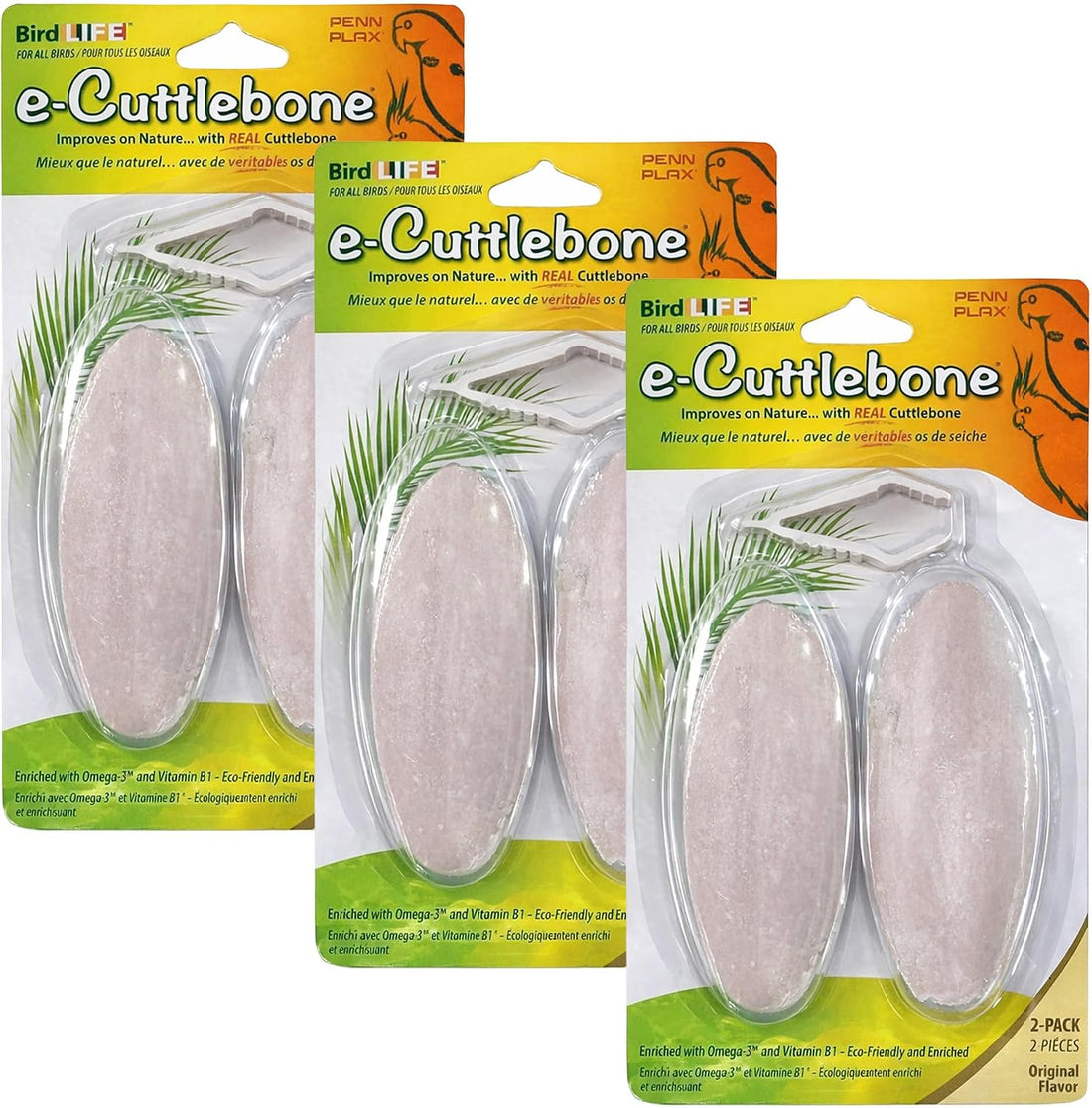 Penn-Plax Bird-Life E-Cuttlebone Natural, 1 Pk (2 Counts) - White
