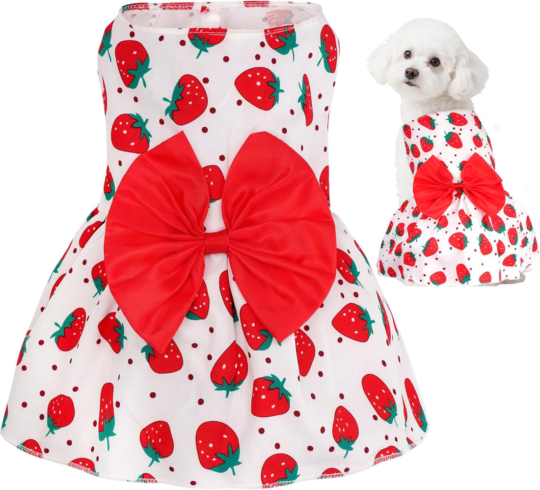 choyaxo Floral Dog Dress Cute Dog Skirt Pet Dress Summer Pet Clothes