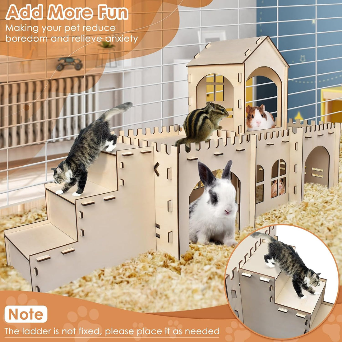 Bissap Wooden Rabbit Hideout Castle
