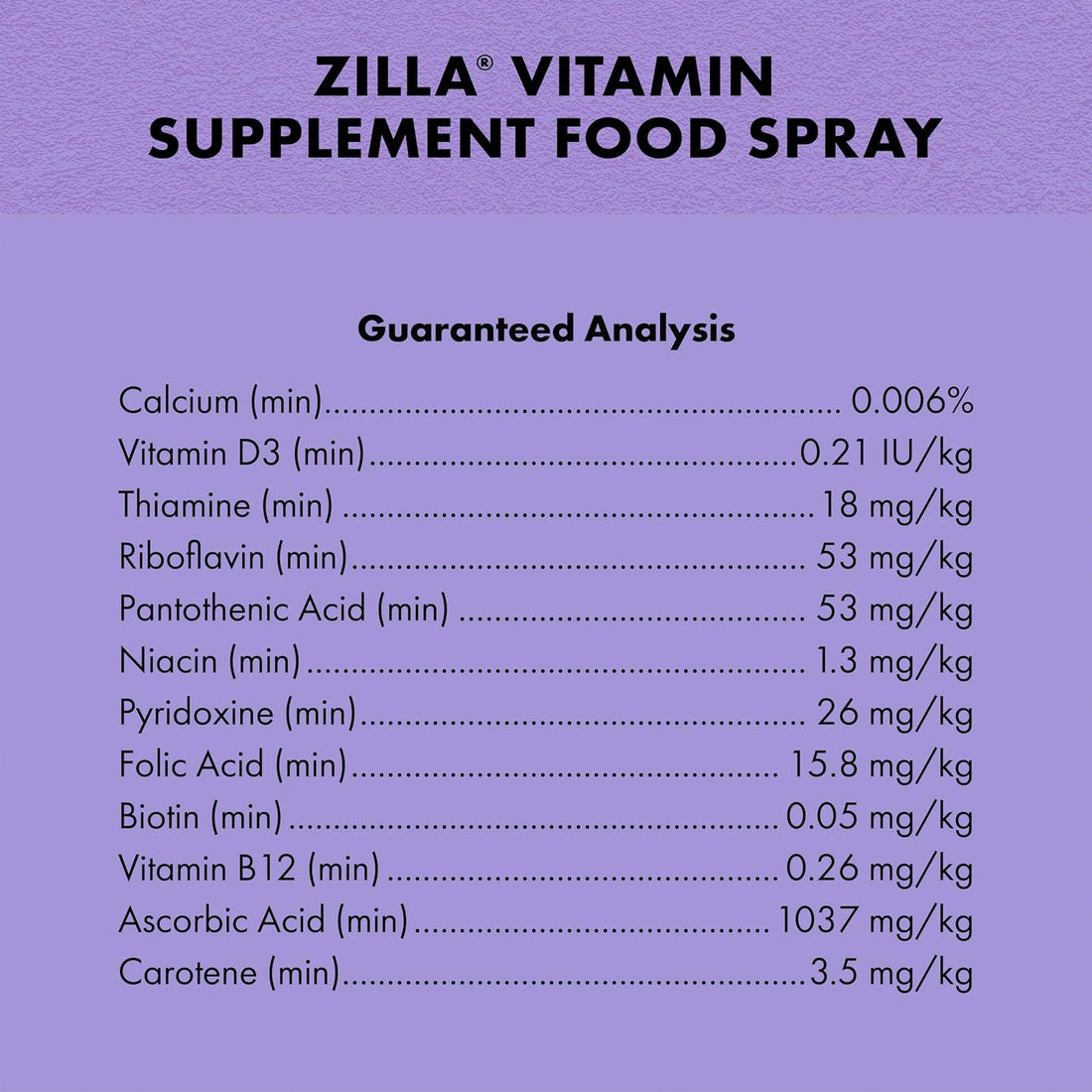 Zilla Vitamin Supplement Food Spray, Reptile Multivitamin, 8 Ounces